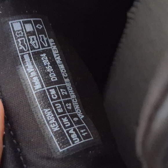 Vionic Black Leather Kearney Slip On Platform Comfort Sneakers Size 11 - Picture 7 of 11